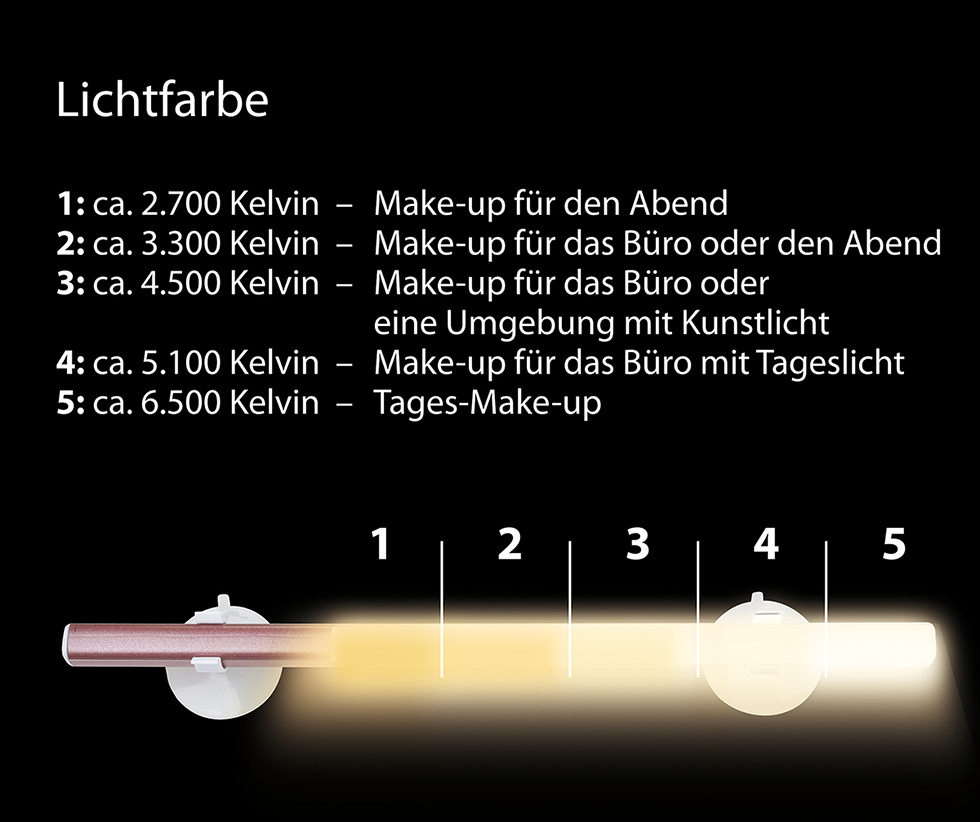 LED-Akku-Spiegelleuchte WD10-1 B-Ware LED-Akku-Spiegelleuchte WD10-1 B-Ware