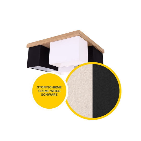Holz Deckenleuchte Paloma D129 B-Ware