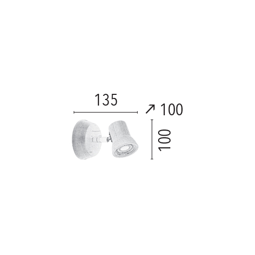 SPOT Light Venla Wandleuchte Incl. 1xLED GU10 4,5W 360lm 3000K Birke