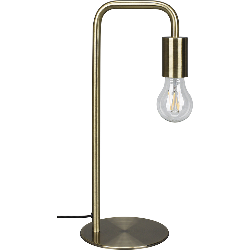 Tischleuchte modern T175-1, messing antik
