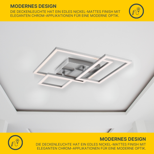 LED Deckenleuchte D132 geometrische Formen
