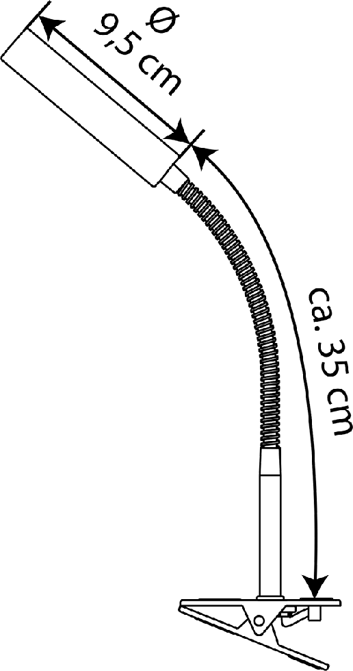 LED Klemmleuchte T164 weiß LED Klemmleuchte T164 weiß