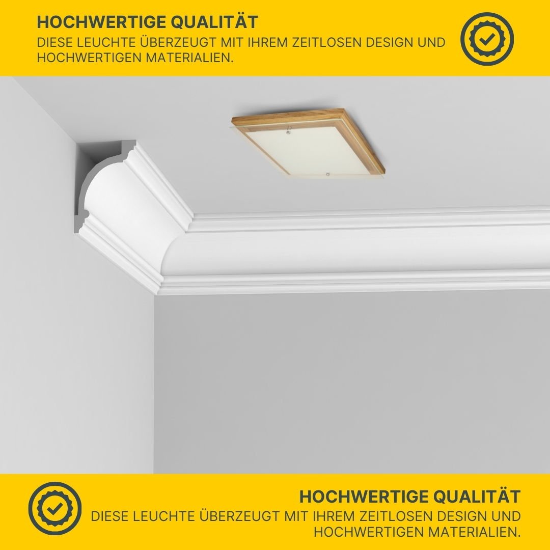 SPOT Light Finn Deckenleuchte 1xLED 14W Int. Walnuss/Chrom/Weiss SPOT Light Finn Deckenleuchte 1xLED 14W Int. Walnuss/Chrom/Weiss