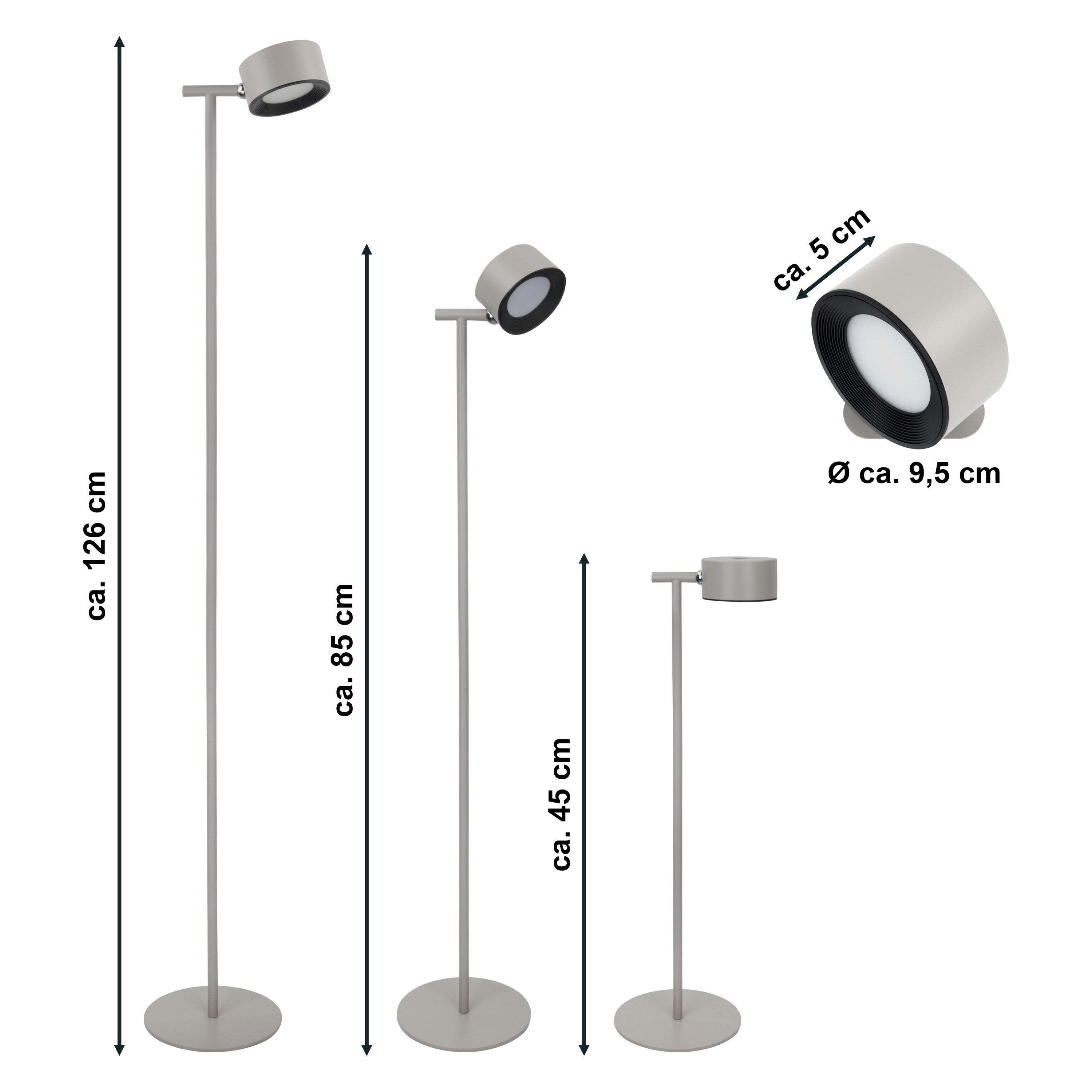 MeLiTec LED Stehleuchte ST55 USB-C aufladbar MeLiTec LED Stehleuchte ST55 USB-C aufladbar