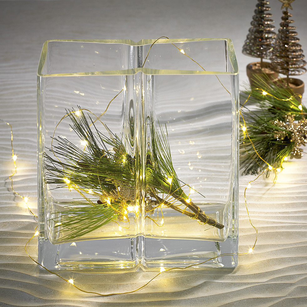 MeLiTec 50er LED Lichterkette warmweiß MeLiTec 50er LED Lichterkette warmweiß