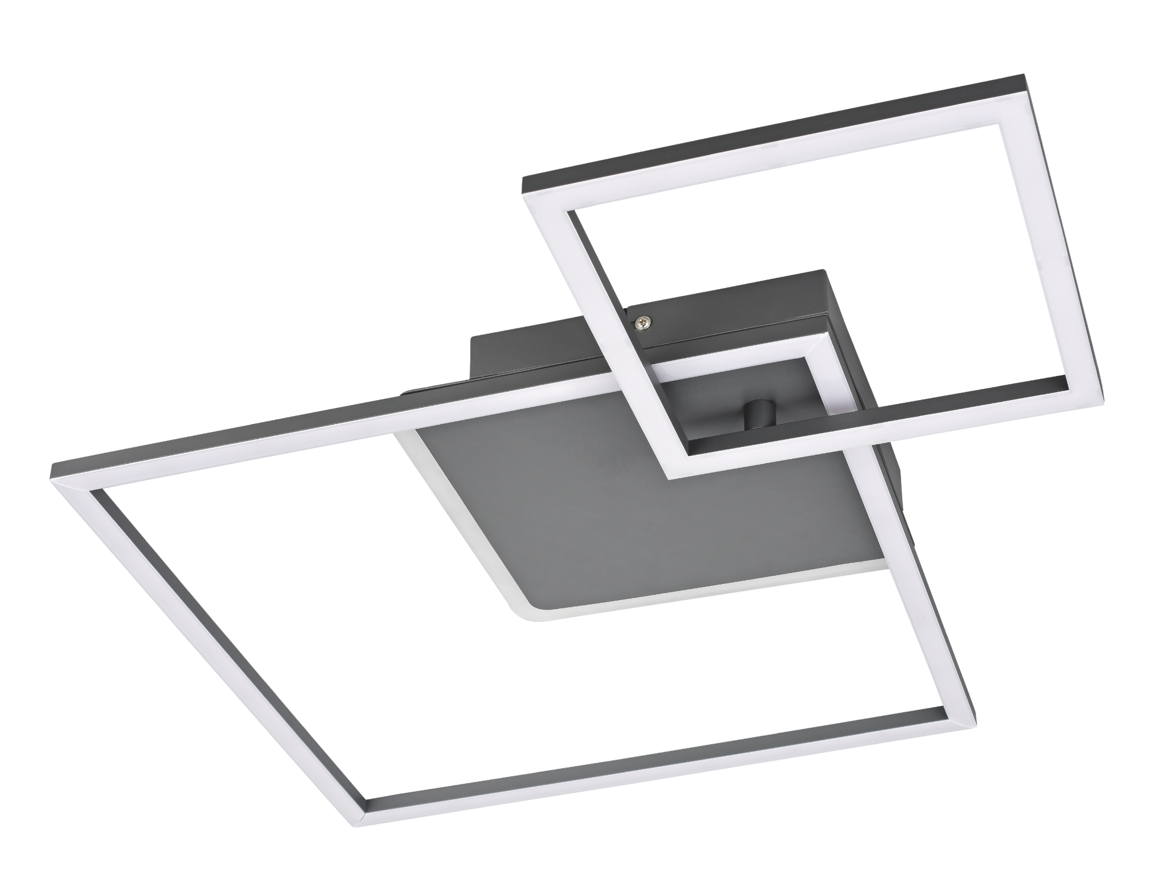 MeLiTec LED Rahmen Deckenleuchte D139 dunkelgrau