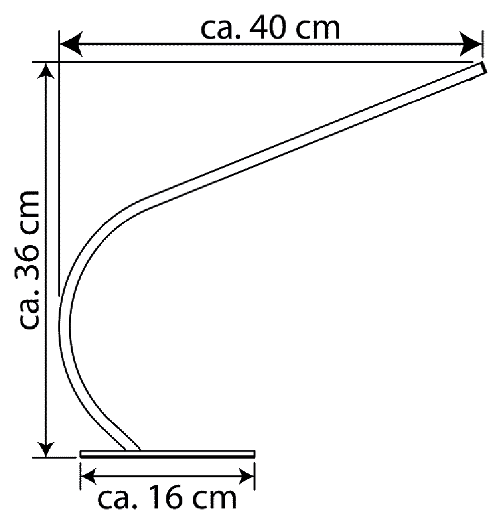 MeLiTec LED Schreibtischleuchte T94-4 anthrazit MeLiTec LED Schreibtischleuchte T94-4 anthrazit