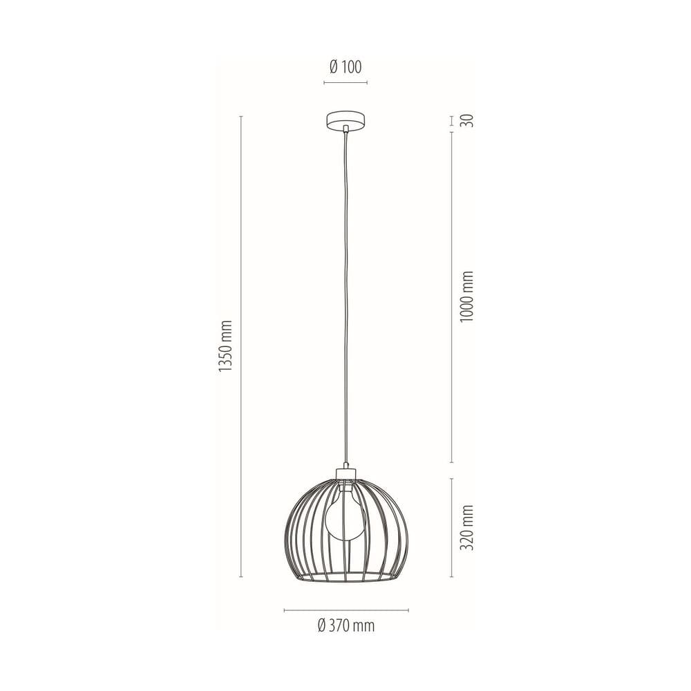 SPOT Light Coop Pendelleuchte 1xE27 60W Gold/Schwarz