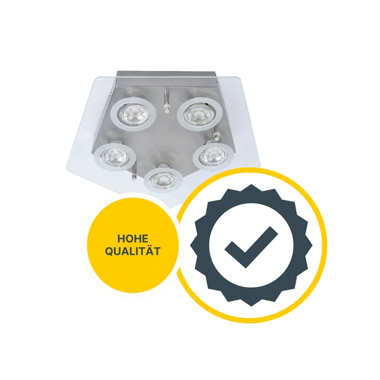 Deckenleuchte D88 mit LED-Leuchtmitteln fünfeckig Deckenleuchte D88 mit LED-Leuchtmitteln fünfeckig