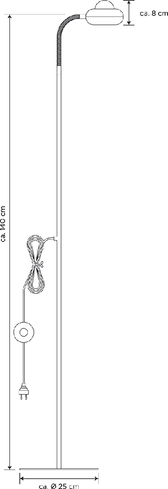MeLiTec LED Stehleuchte ST42-1, Flexarm, schwarz MeLiTec LED Stehleuchte ST42-1, Flexarm, schwarz