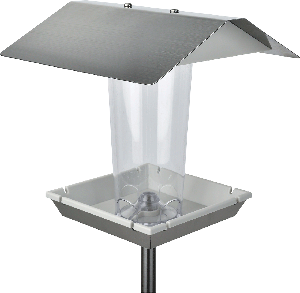 MeLiTec Vogelfutter Haus VH06 Edelstahl, stehend, eckig MeLiTec Vogelfutter Haus VH06 Edelstahl, stehend, eckig