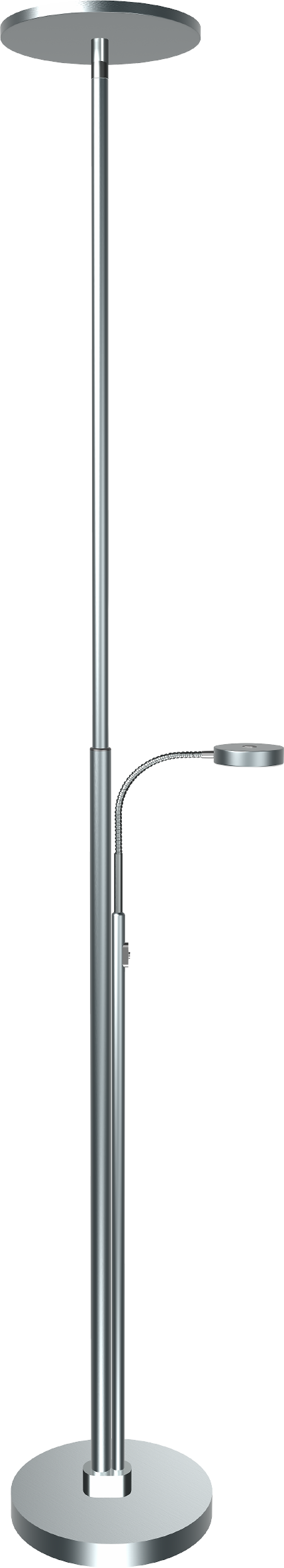 LED Deckenfluter ST56 mit Leselampe, nickel-matt B Ware Lampe, Mobiliar, Tischlampe,