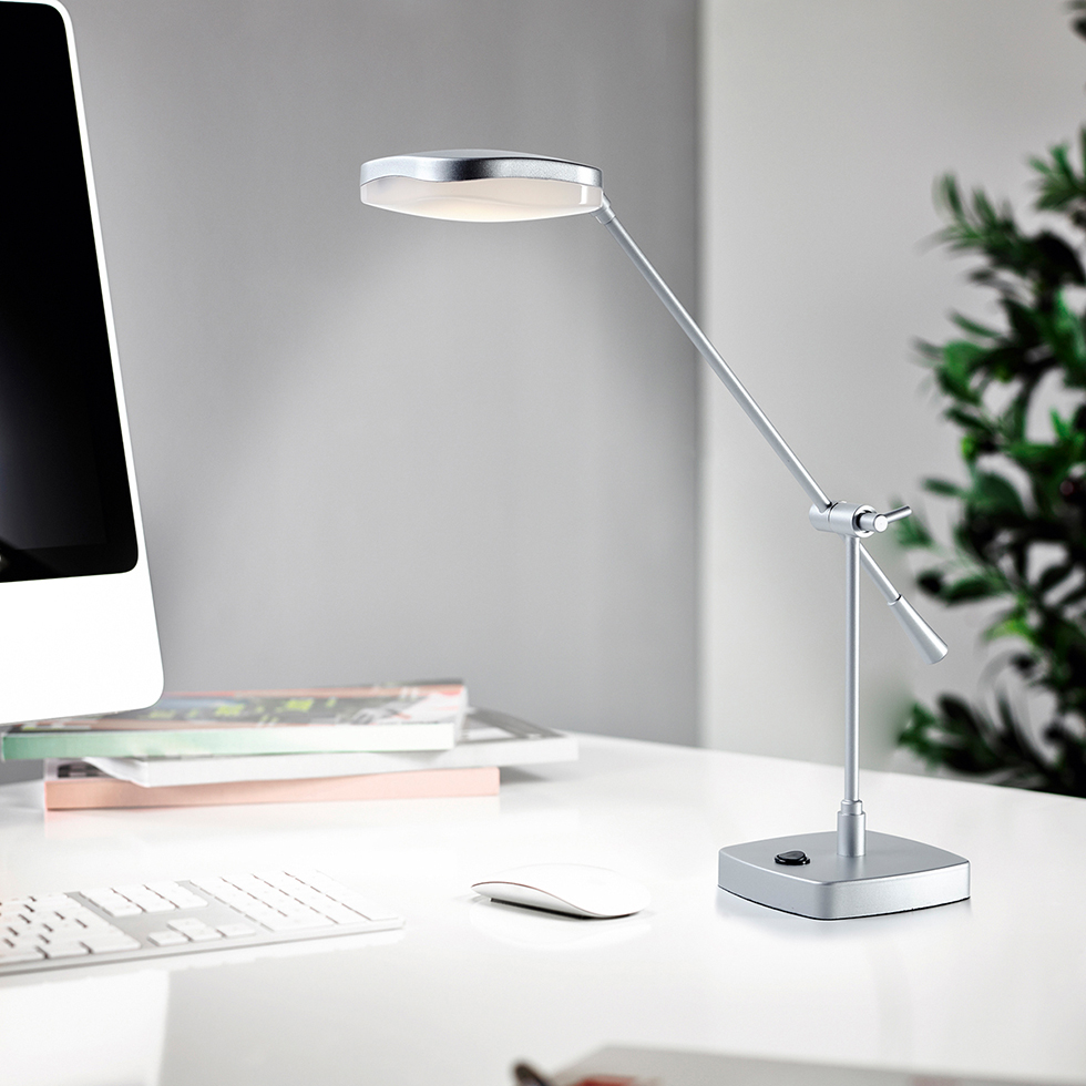 LED Schreibtischleuchte T125 chrom-matt LED Schreibtischleuchte T125 chrom-matt