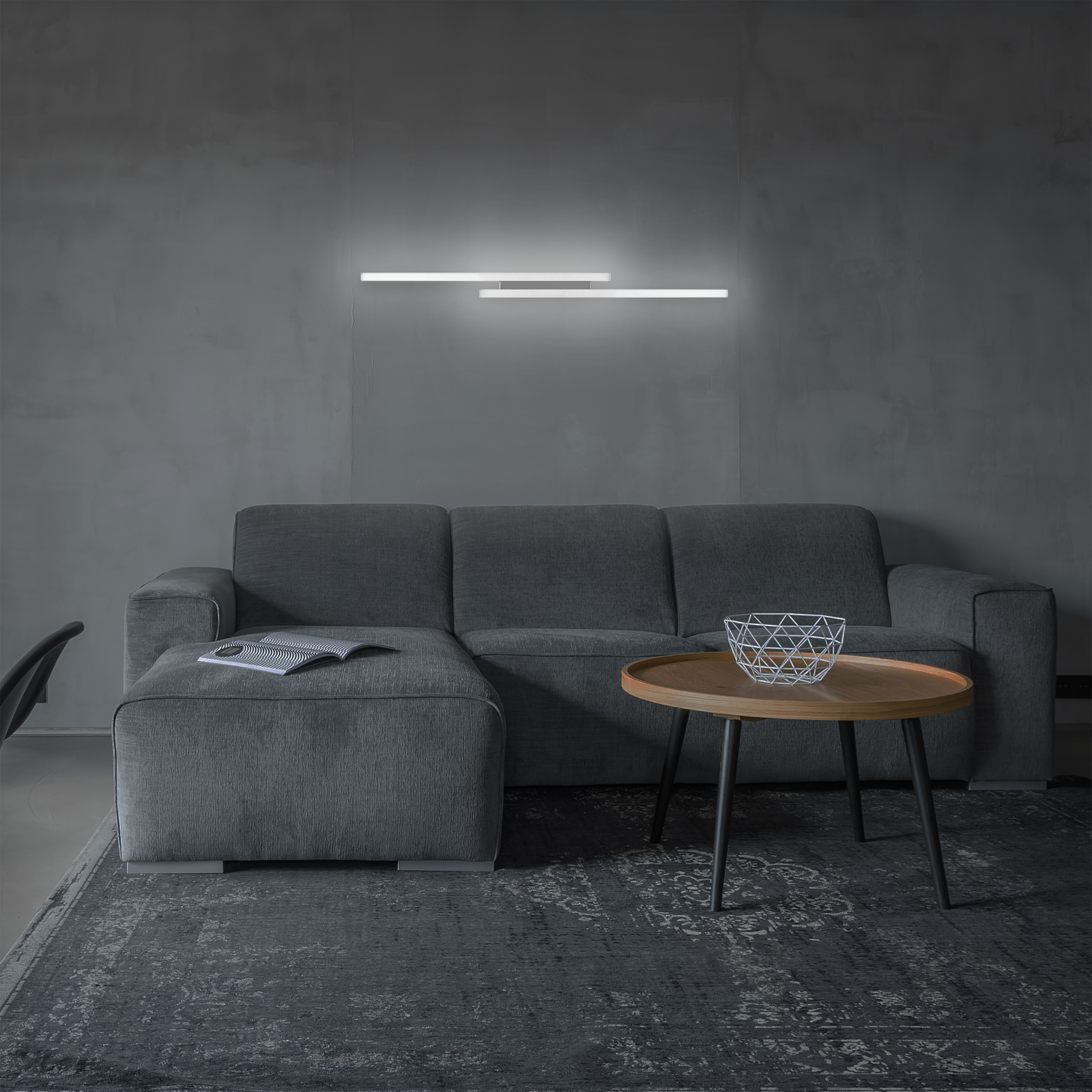 MeLiTec LED Deckenlampe D128, Wandlampe, RGB Farbwechsel, App & Fernbedienung, Alexa & Google Steuerung, dimmbar, moderne Smart Home Lampe, CCT Steuerung