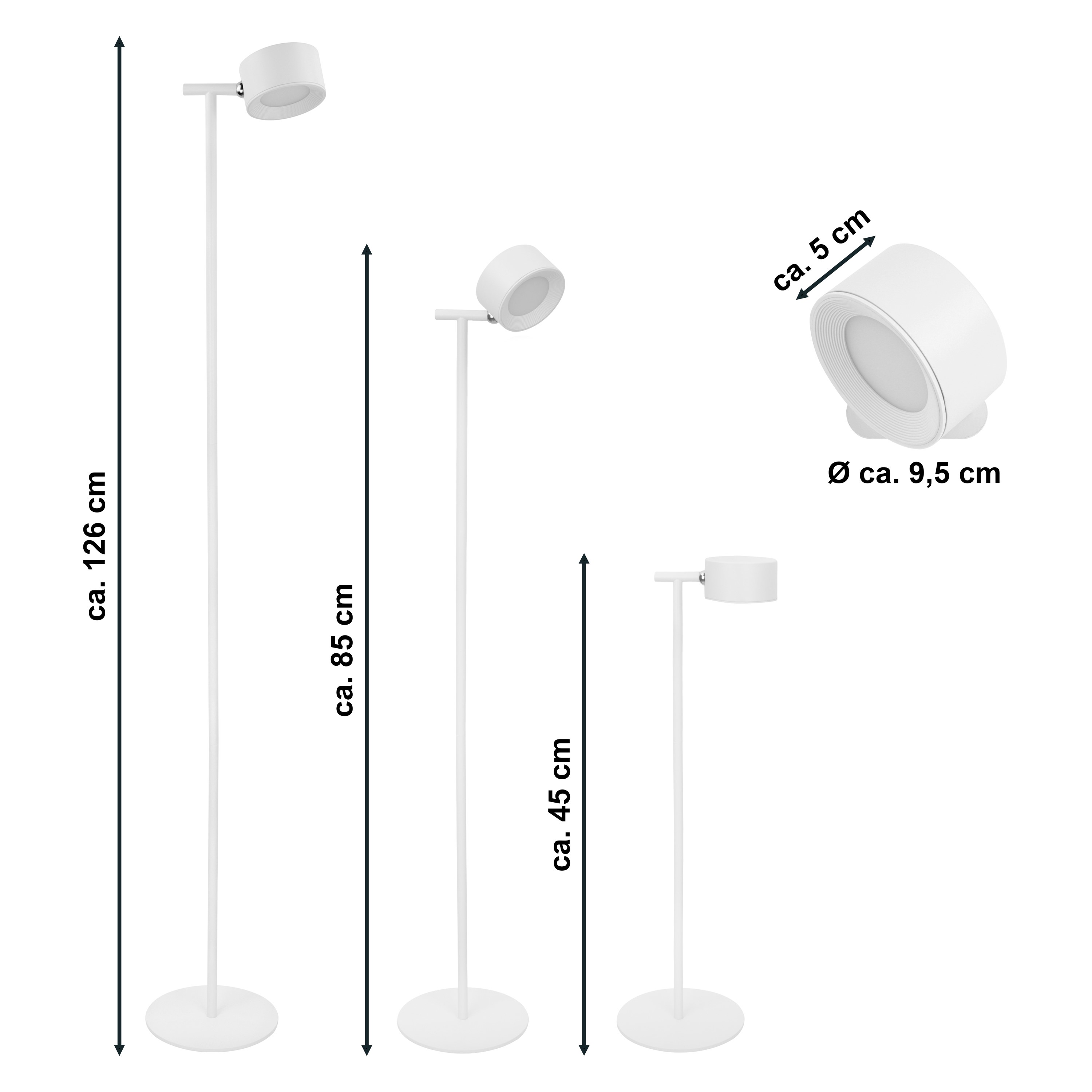 MeLiTec LED Stehleuchte ST55 USB-C aufladbar MeLiTec LED Stehleuchte ST55 USB-C aufladbar