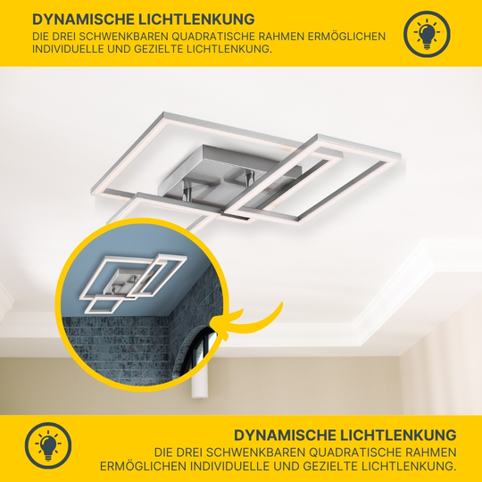 LED Deckenleuchte D132 geometrische Formen