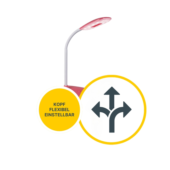 MeLiTec LED Tageslicht Schreibtischleuchte Koralle MeLiTec LED Tageslicht Schreibtischleuchte Koralle