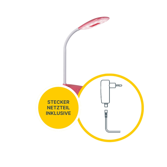 MeLiTec LED Tageslicht Schreibtischleuchte Koralle MeLiTec LED Tageslicht Schreibtischleuchte Koralle
