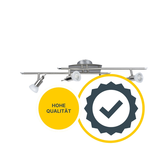 MeLiTec LED Deckenleuchte D81-1, schwenkbare Köpfe, nickel-matt MeLiTec LED Deckenleuchte D81-1, schwenkbare Köpfe, nickel-matt