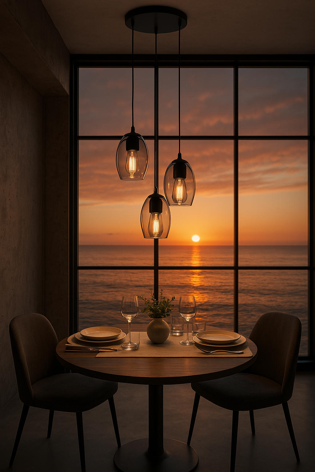 MeLiTec Pendelleuchte DP29, Hängeleuchte elegantes Rauchglas, moderne Pendellampe 3-flammig, Hängelampe rund, Deckenlampe Wohnzimmer Esszimmer Küche Speisesaal, Esstisch, Tisch, Stuhl, Tischplatte, Speisesaal, Esstisch, Tisch, Stuhl, Tischplatte,