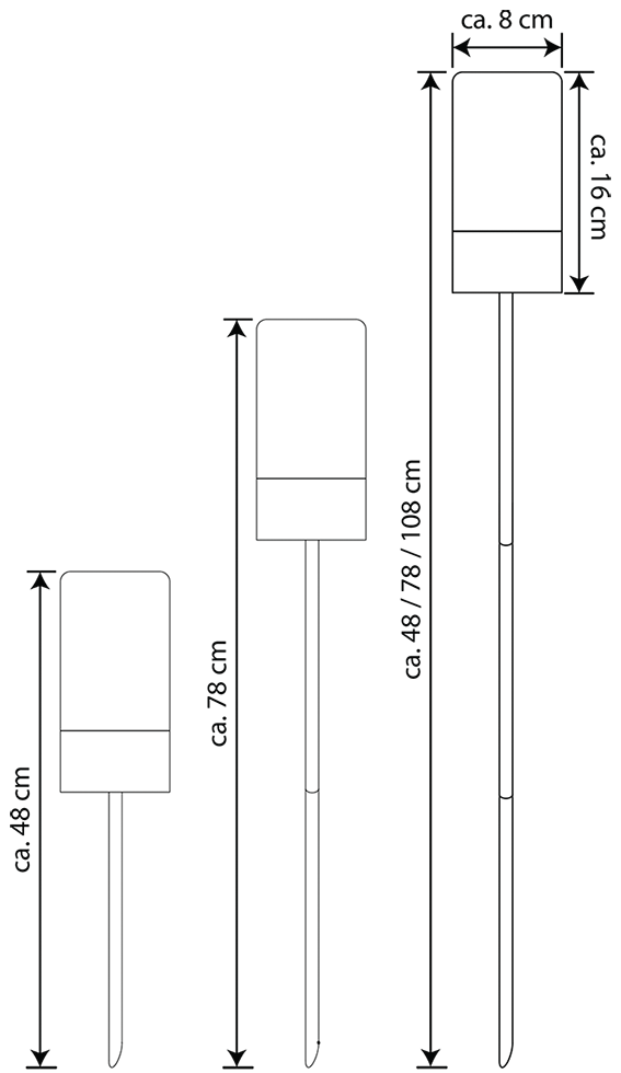 Edelstahl Solarfackel SO28-1 B-Ware