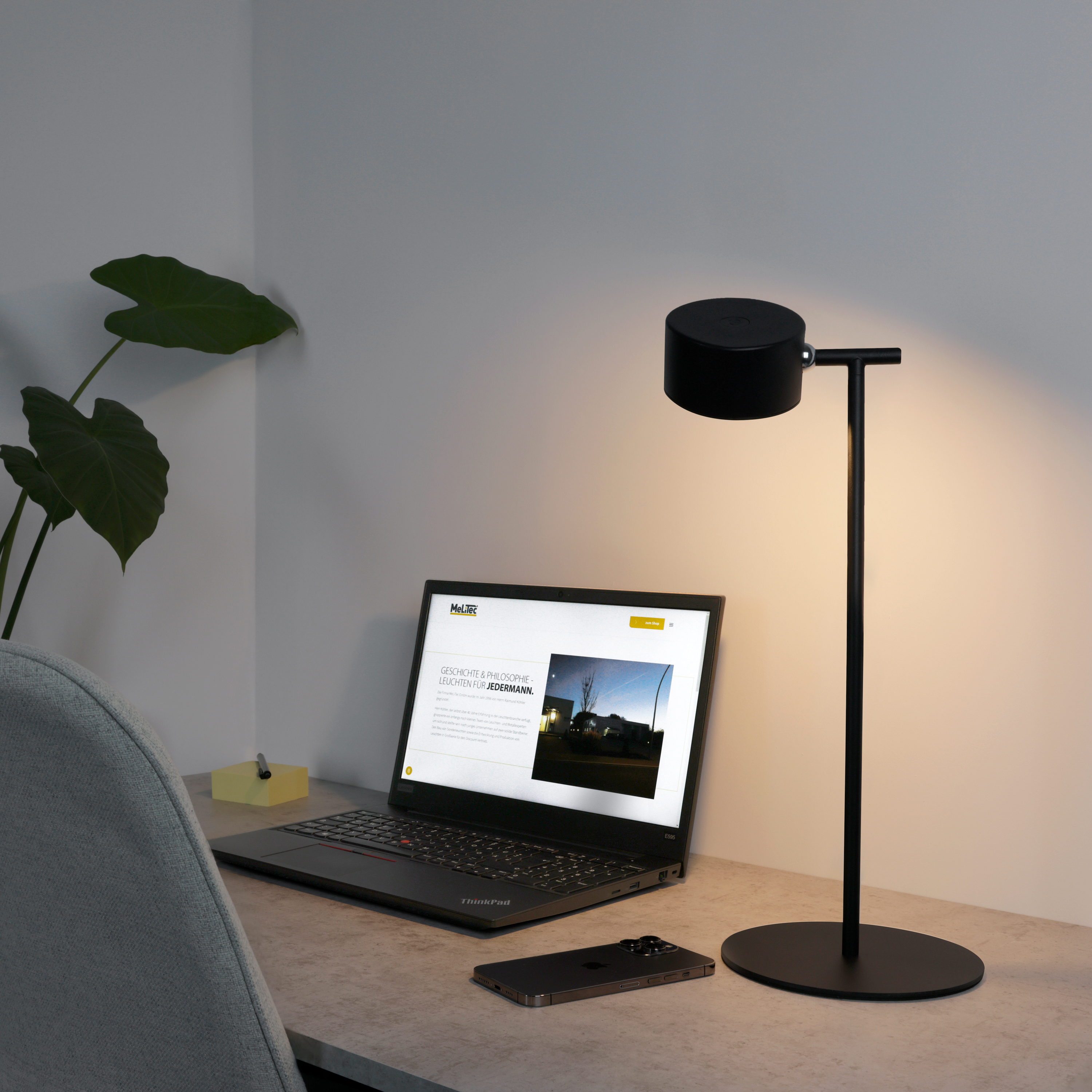 MeLiTec LED Stehleuchte ST55 USB-C aufladbar