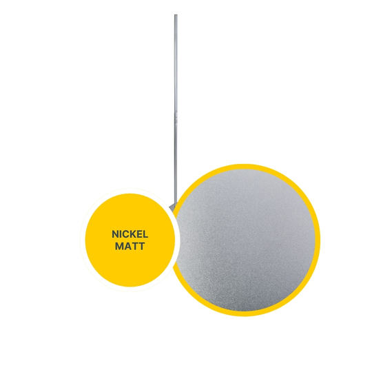 MeLiTec LED Stehleuchte ST27-1 mit Tastdimmer, nickel matt