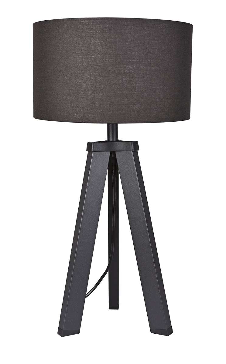 MeLiTec Tischleuchte T168 Stoffschirm schwarz MeLiTec Tischleuchte T168 Stoffschirm schwarz