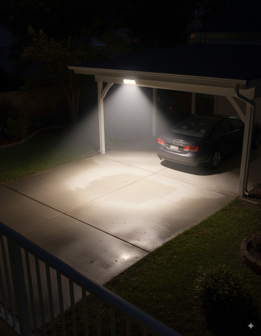 MeLiTec Robotik LED Außenwandleuchte mit Bewegungsmelder & Follow Me Nachverfolgung, 1400lm, 4000K Neutralweiß, 4 Modi