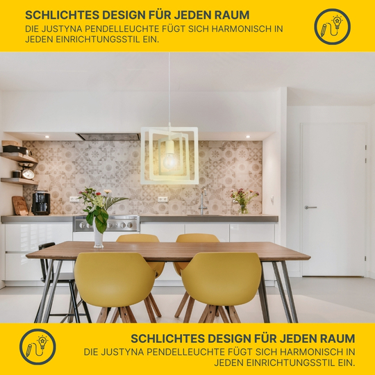 SPOT Light Justyna Pendelleuchte 1xE27 Max.60W Weiß