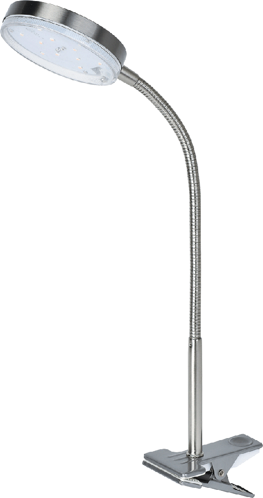 MeLiTec LED Klemmleuchte T115 nickel matt