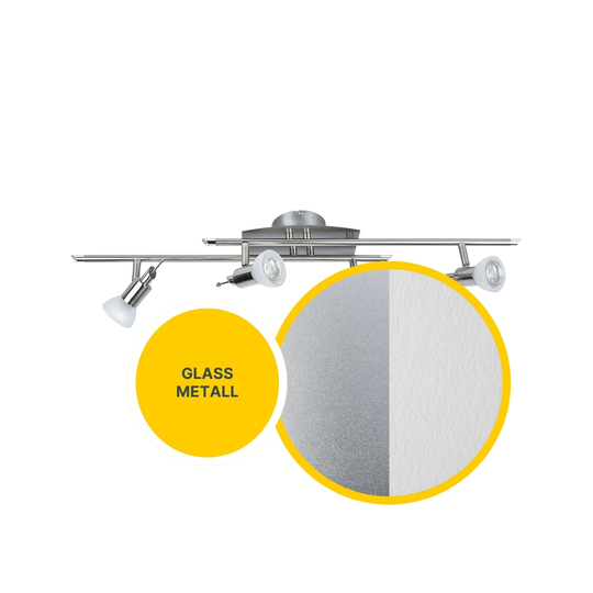 MeLiTec LED Deckenleuchte D81-1, schwenkbare Köpfe, nickel-matt MeLiTec LED Deckenleuchte D81-1, schwenkbare Köpfe, nickel-matt