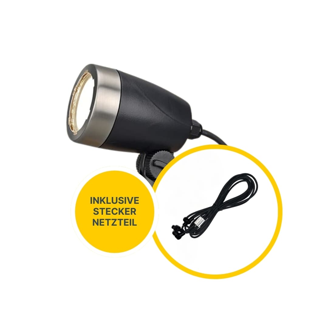 MeLiTec 2er Set LED Gartenstrahler GL11-1 Edelstahl anthrazit