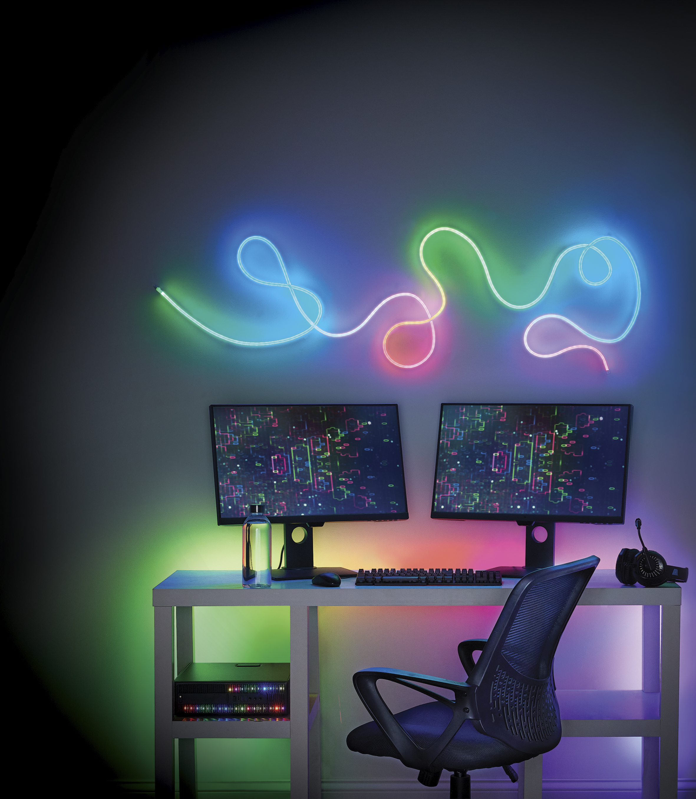 Licht, Tabelle, Stuhl, Schreibtisch, Computer-Tastatur,