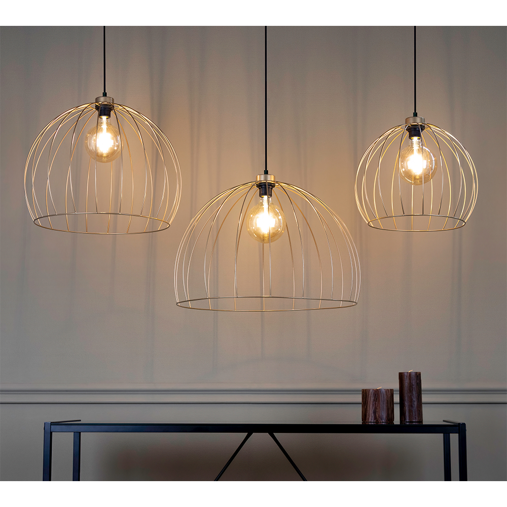 SPOT Light Coop Pendelleuchte 1xE27 60W Gold/Schwarz Lampe, Kronleuchter, Leuchte,