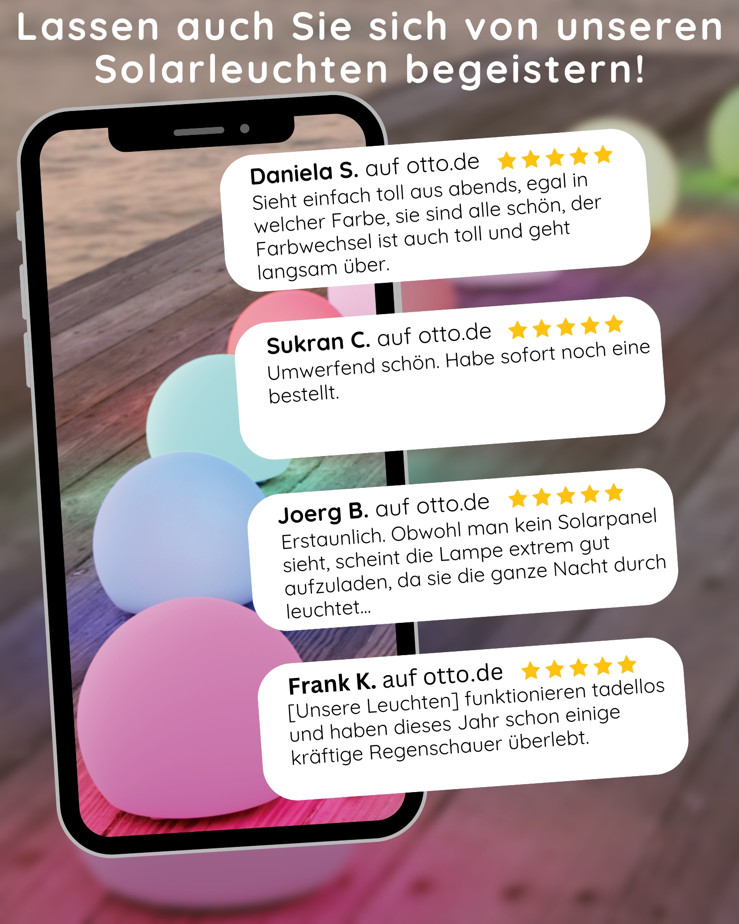 MeLiTec Solarleuchte 2er-Set - farbige Bodenbeleuchtung für Garten, Balkon & Terrasse - Solar-Bodenleuchte mit Farbwechsel - bis 8h Leuchtdauer - inkl. Akku - Kunststoff - rund - LK14 Text, Luftballon, Sphäre, Licht, Ei, Essen, Luftballon,