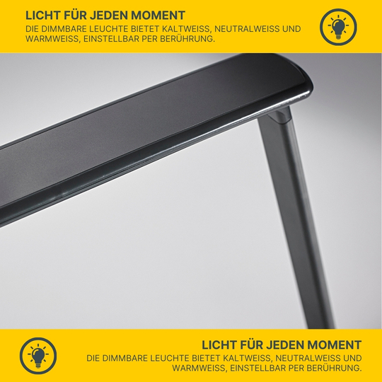 MeLiTec LED Schreibtischleuchte T95/T96 Handy Ladefunktion mit Adapter