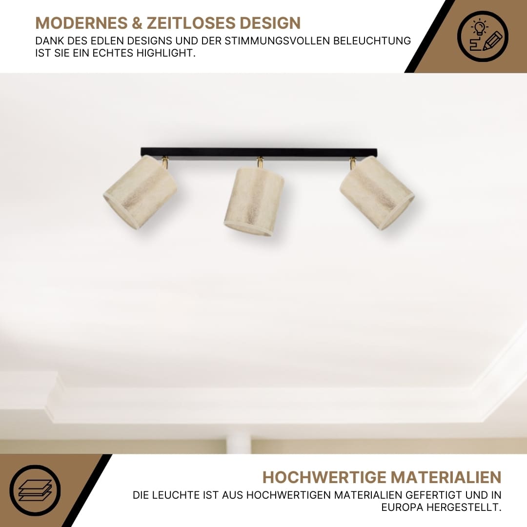 SPOT Light Ora Deckenleuchte schwarz/ gold SPOT Light Ora Deckenleuchte schwarz/ gold