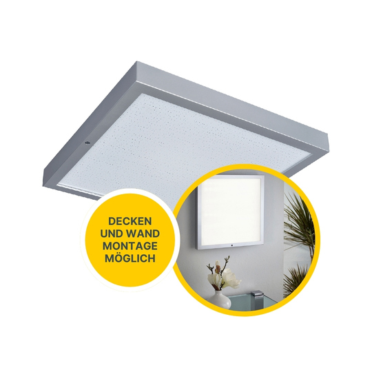 LED SmartHome Deckenleuchte per Fernbedienung und App steuerbar