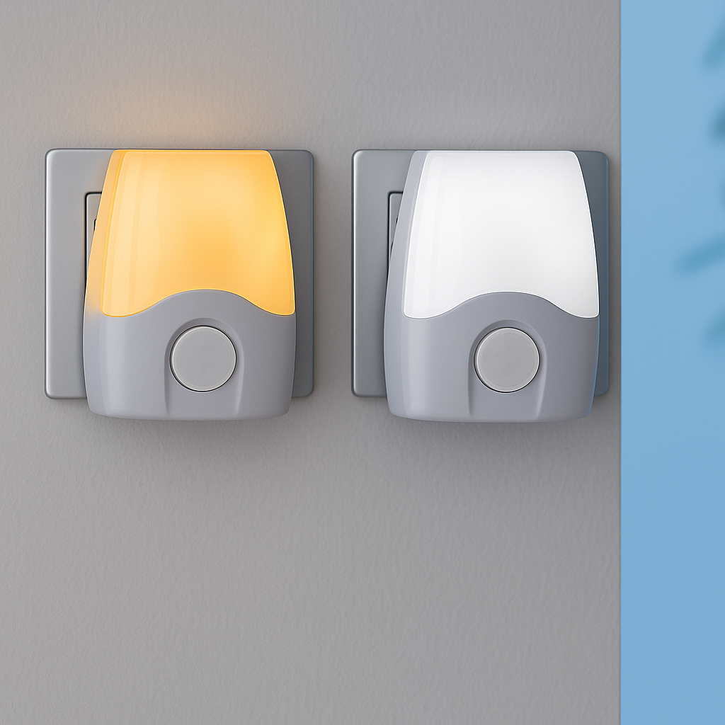 MeLiTec LED-Steckernachtlicht N16, im 2er-Set, einstellbare Lichtfarbe, Betrieb über Steckdose, weiß, für Kinder, Einschaltung bei Dämmerung oder Dauerlicht MeLiTec LED-Steckernachtlicht N16, im 2er-Set, einstellbare Lichtfarbe, Betrieb über Steckdose, weiß, für Kinder, Einschaltung bei Dämmerung oder Dauerlicht