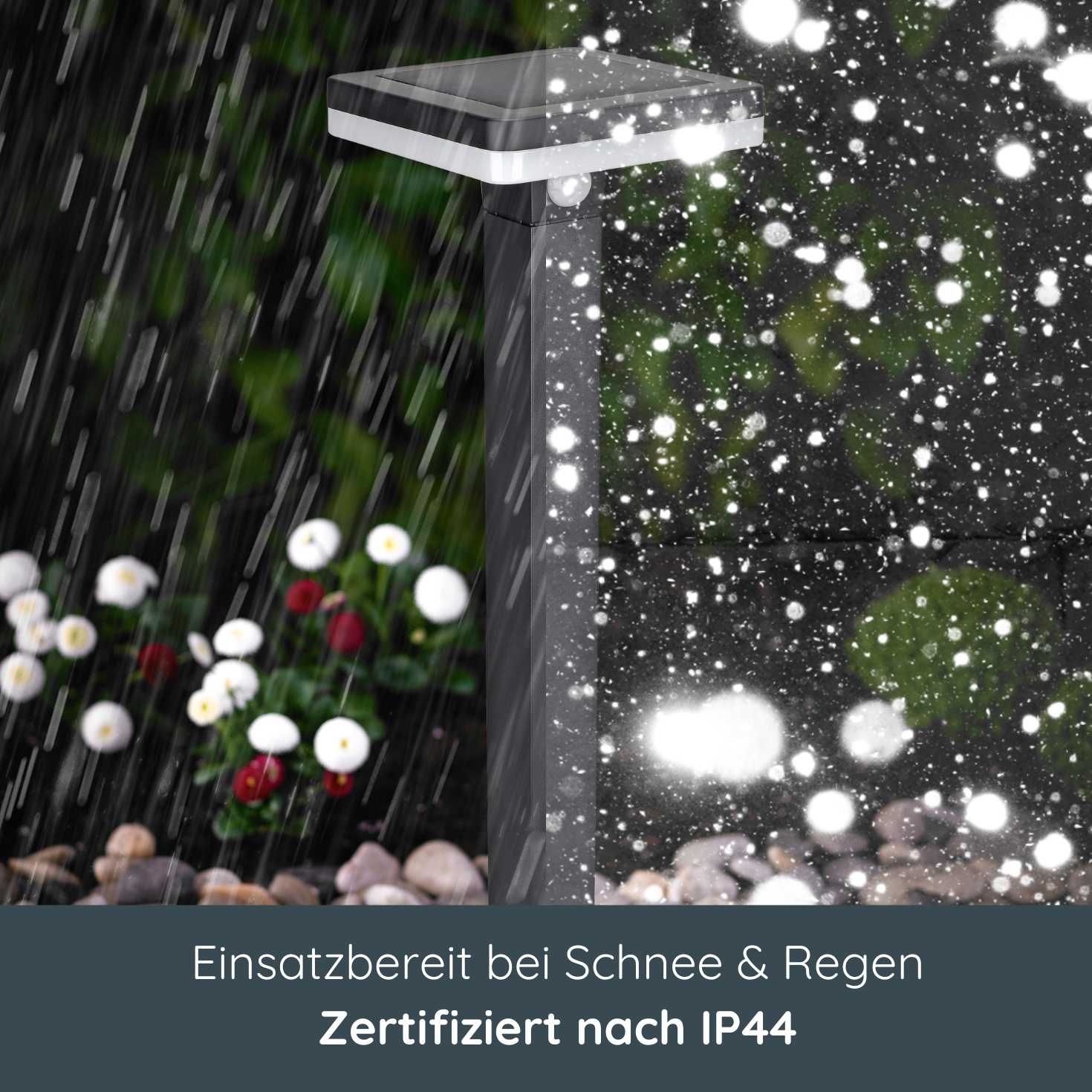 MeLiTec Solar Gartenleuchte SO48-1 Bewegungsmelder schwarz MeLiTec Solar Gartenleuchte SO48-1 Bewegungsmelder schwarz