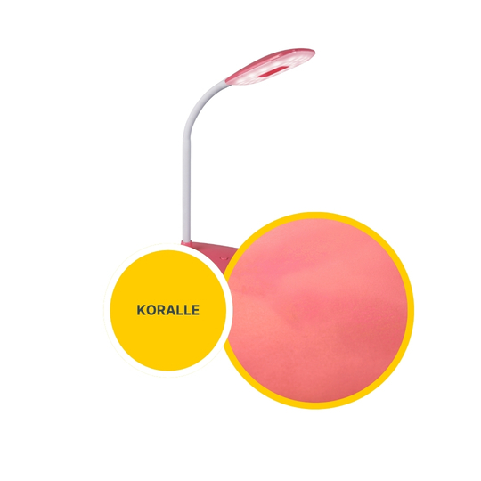 MeLiTec LED Tageslicht Schreibtischleuchte Koralle