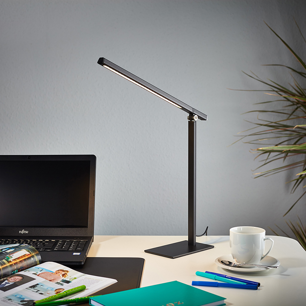 MeLiTec LED Schreibtischleuchte T148 schwarz MeLiTec LED Schreibtischleuchte T148 schwarz