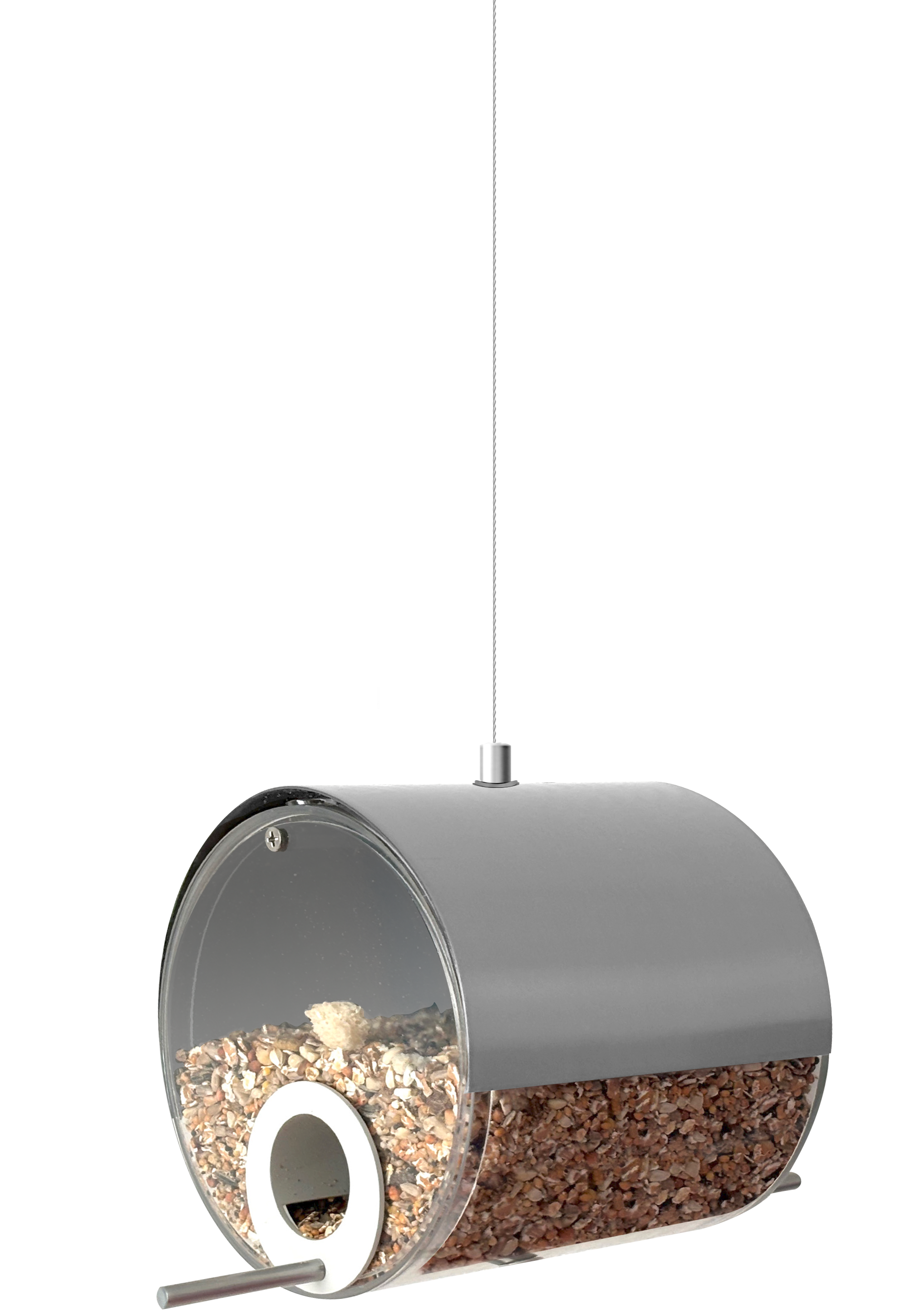 MeLiTec Edelstahl Vogelfutter Station VH09, hängend, rund 14 cm, Silber MeLiTec Edelstahl Vogelfutter Station VH09, hängend, rund 14 cm, Silber