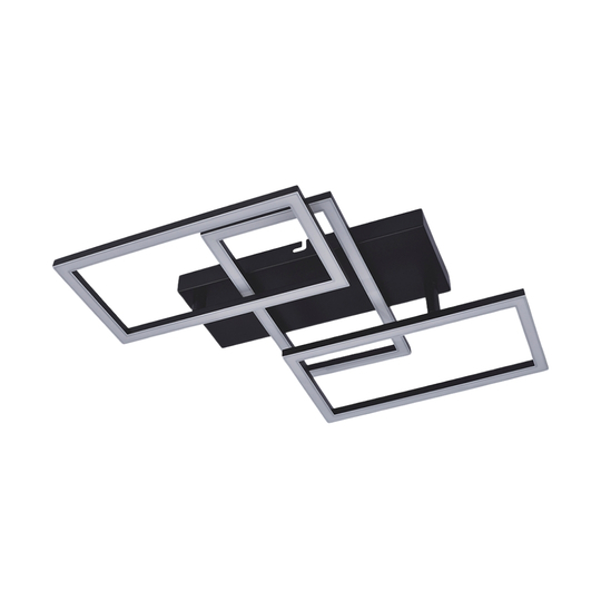 MeLiTec LED Wohnraumleuchte D120-2, schwarz