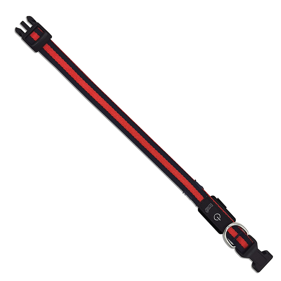 Hundehalsband mit LED Leuchtstreifen B108 Größe XS