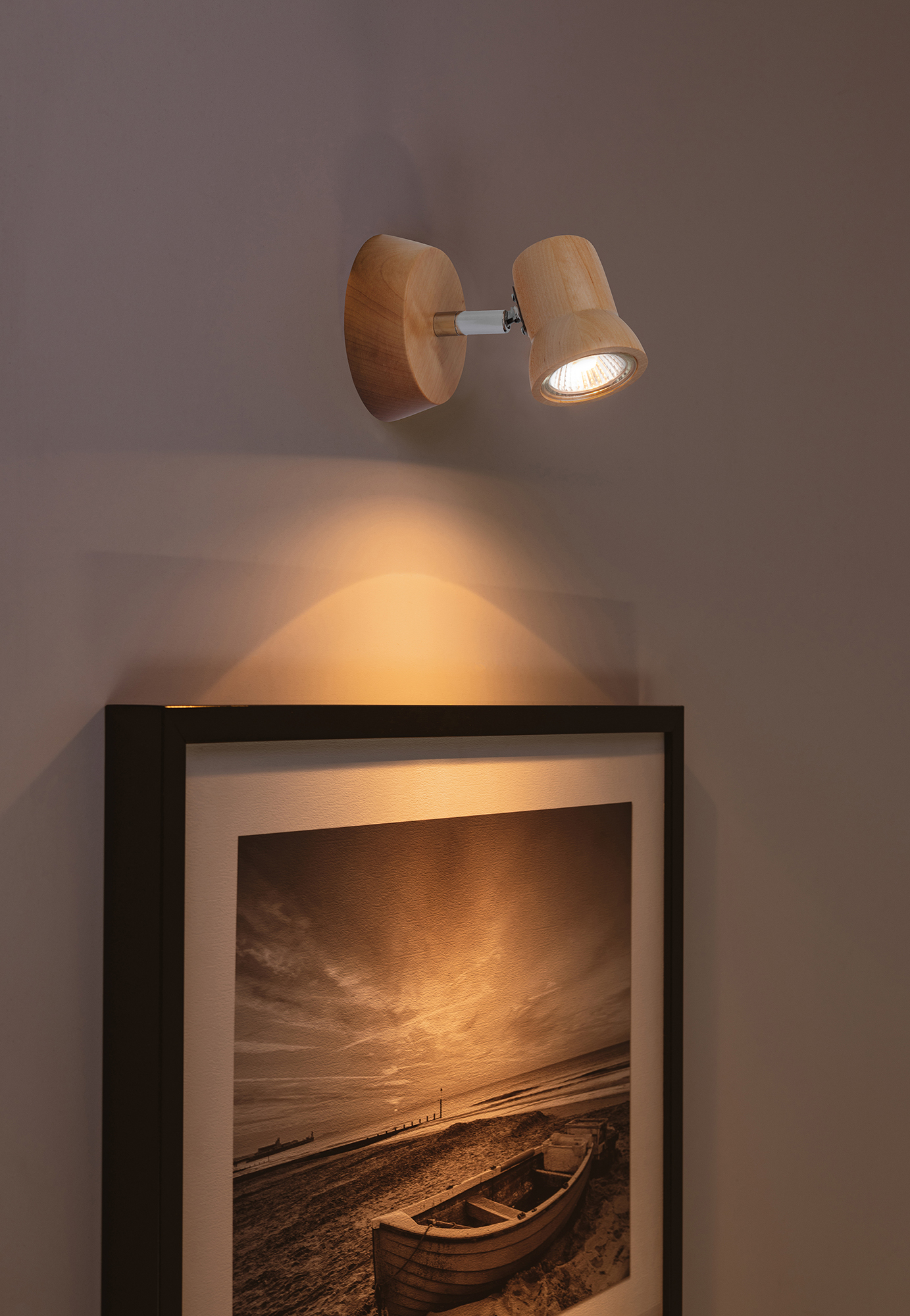 SPOT Light Venla Wandleuchte Incl. 1xLED GU10 4,5W 360lm 3000K Birke