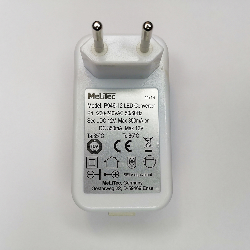 Steckertrafo P946-12 für LED-Schreibtischleuchte T78 Steckertrafo P946-12 für LED-Schreibtischleuchte T78