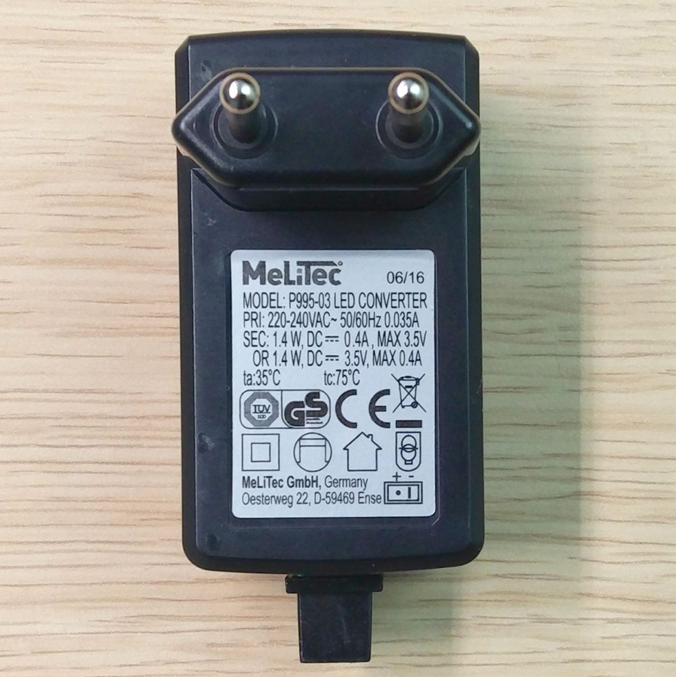 Steckertrafo P995-03 Schwarz (ab 2016)