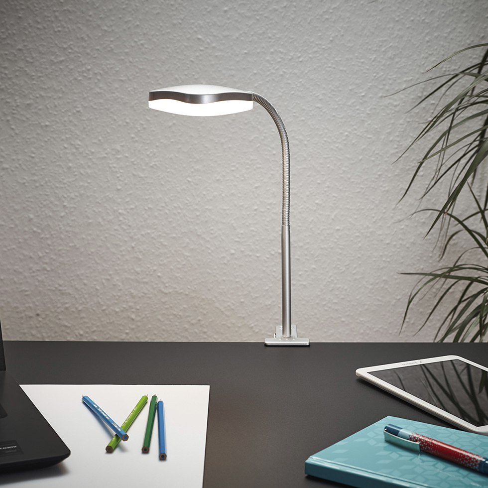 LED Klemmleuchte T162 chrom-matt